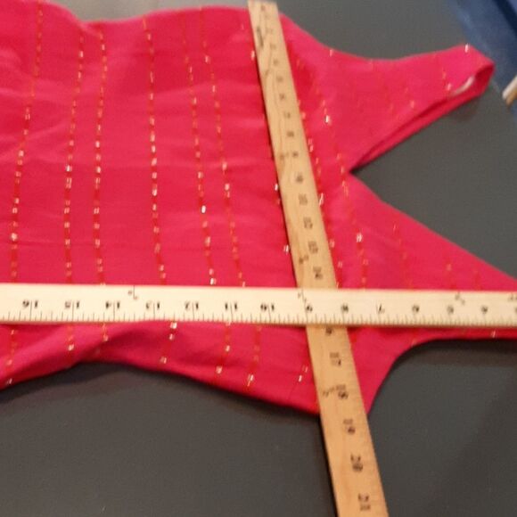 Scarlett Pink and Gold Lined Mini Dress with - Picture 9 of 9